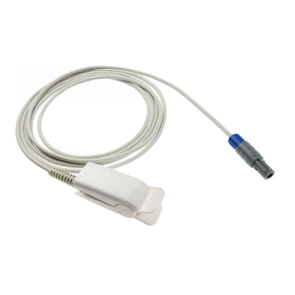 Spo2 Sensor Cable for Pulse-Oximeter  FOR Compatible MIN*DRAY MEC1000 PM7000 Patient Monitor Probe Reusable Blood Oxygen