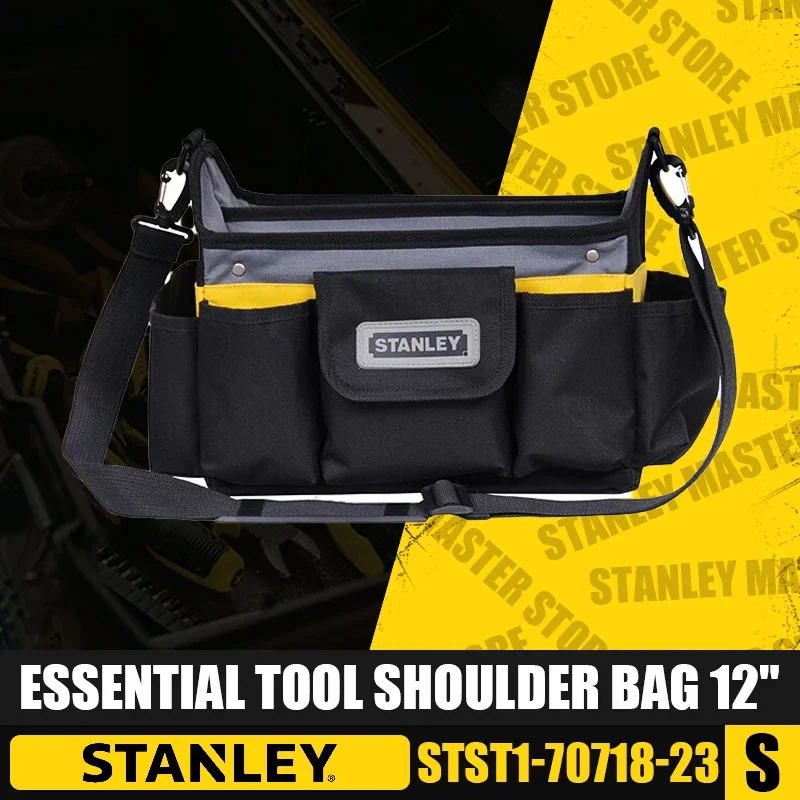 STANLEY STST1-70718-23 ESSENTIAL Tool Shoulder Bag Thickened Wear-resistant Canvas Portable Electrician's Bag Tool Accessories