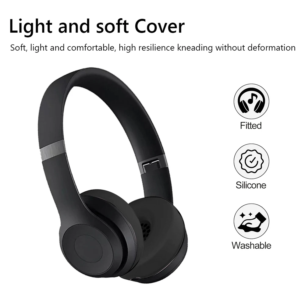 Capa de silicone à prova de suor almofadas de ouvido capa protetora anti-risco caso protetor à prova dwaterproof água capa macia pele para batidas solo 4