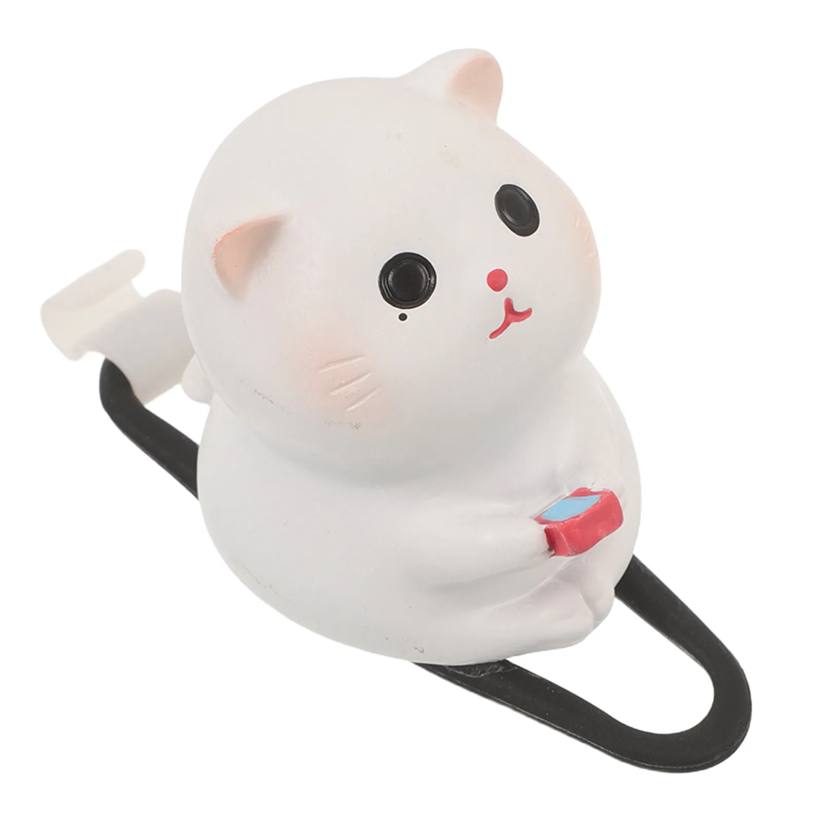Universal Cat Motorcycle Handlebar Ornament Cute Resin Mini Figure Waterproof Dustproof Bike Scooter Handlebar Accessory Charm