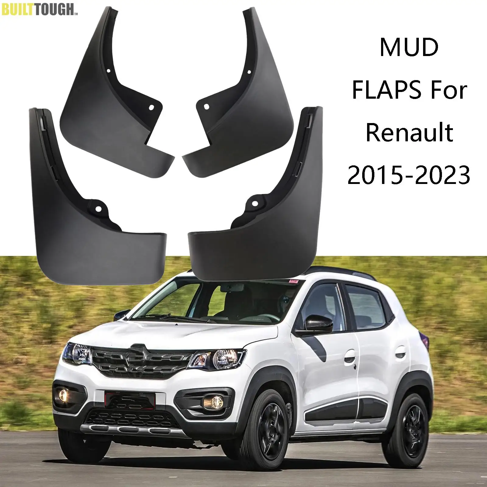 4X front rear left right Splash Guard fender mud flaps for Renault Kwid E-Tech Dacia Spring eletric City K-ZE IKCO K112 climber