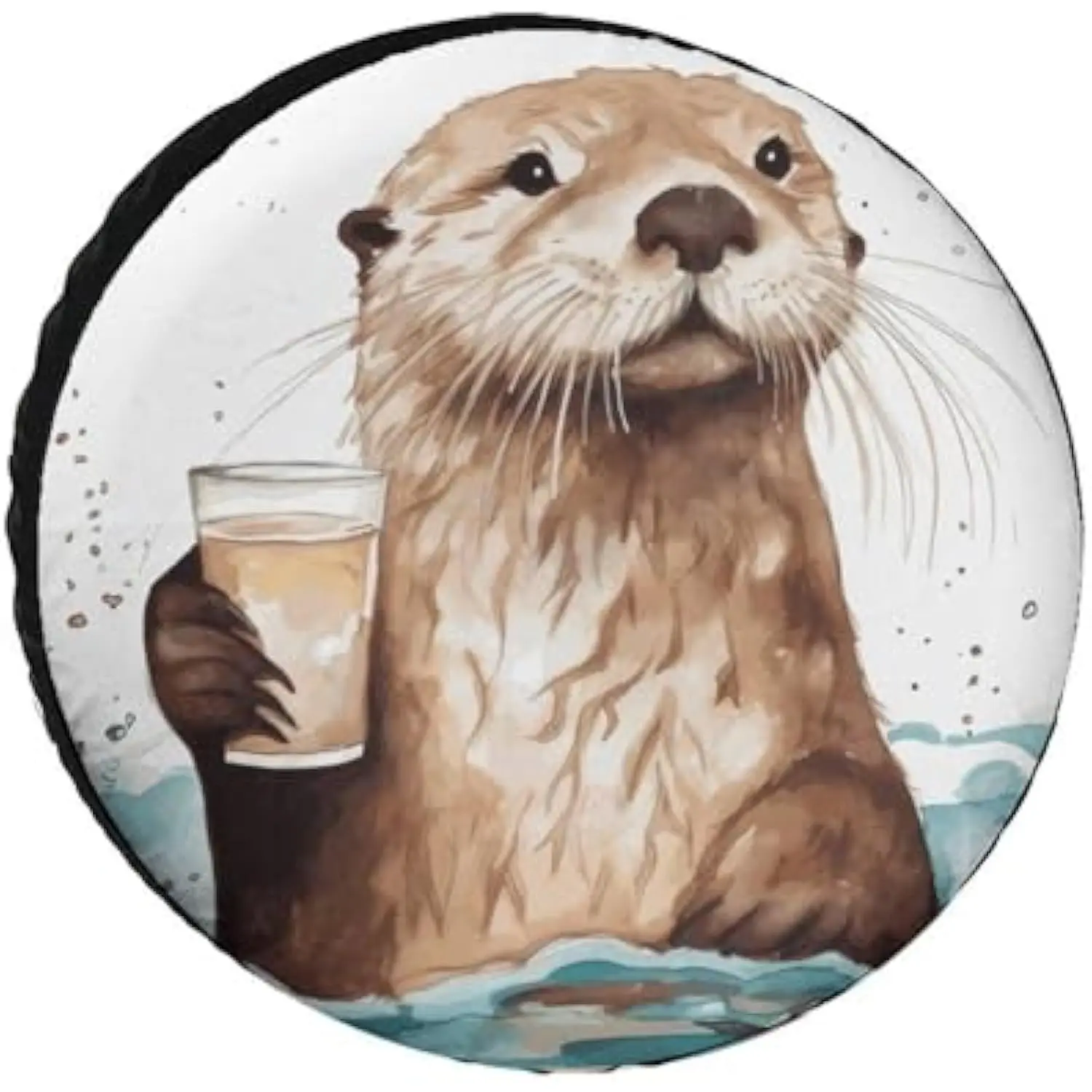 

Чехол для запасного колеса Otter Holding Beer, водонепроницаемая ткань Оксфорд, защита колес для внедорожника, грузовика, автофургона