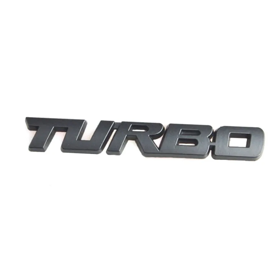 

Car 3D Metal TURBO Emblem Car Motorcycle Emblem Badge Sticker Decal Decor 3D Car Body Rear Tailgate Trunk Bumper Car Sticker