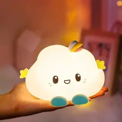 Cute Cloud Night Light Home Decoration Cartoon Creative Table Lamp Portable Mini Bedside Lamp Children Baby
