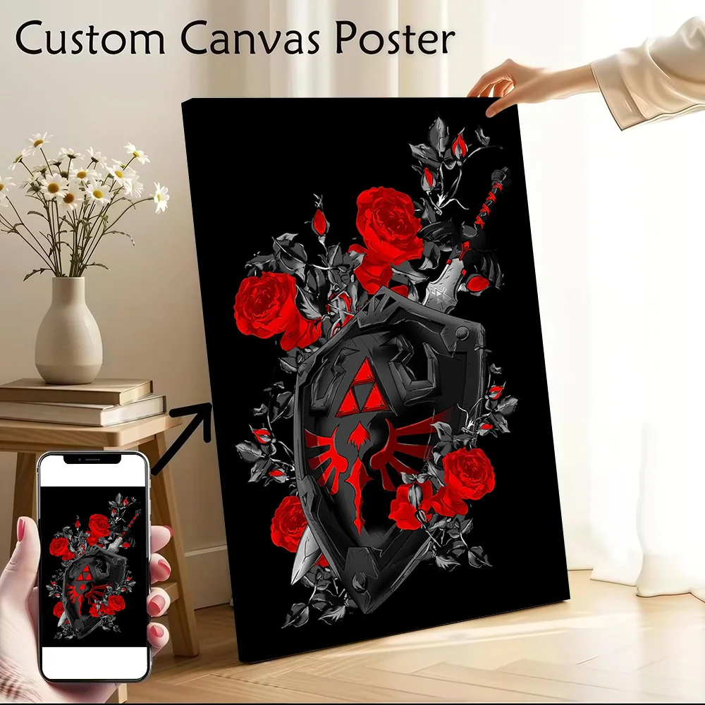 Affiche sur toile « Conquérir soi-même », peinture sur toile imprimée personnalisable, art mural pour fans, décorations de chambre, décoration de baguette magique, décoration gamer