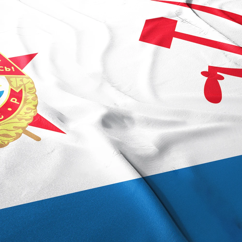 Soviet Red Banner Military Flag Of USSR Navy Forces 3ft x 5ft Polesyter Banner Flying 150* 90cm Custom Double Penetration