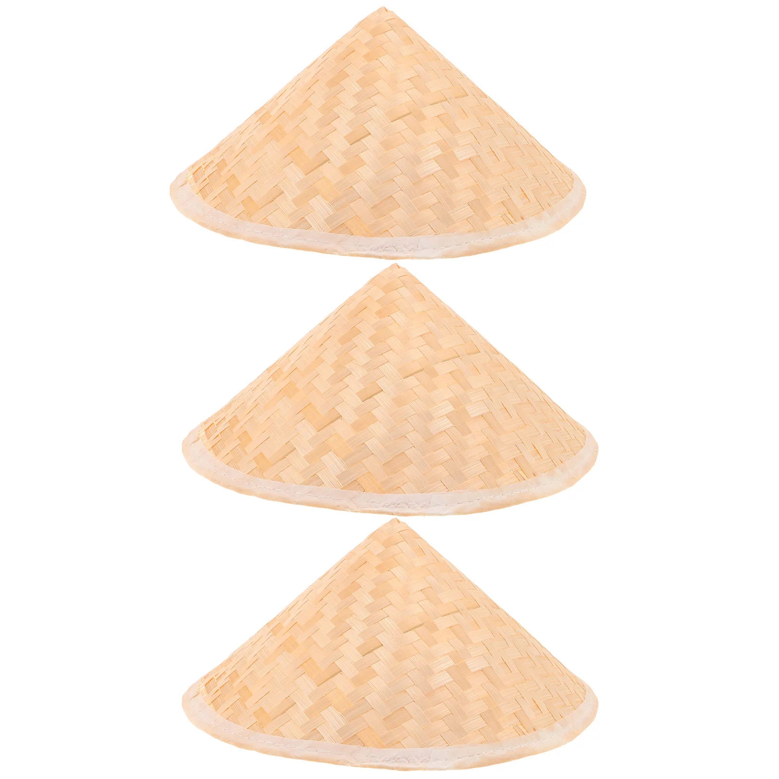 3 stücke Kinder Konische Stroh Hut Handgemachte Diy Malerei Asiatische Kinder Hüte Leichte Atmungsaktive Cosplay Zubehör Samurai Kostüm