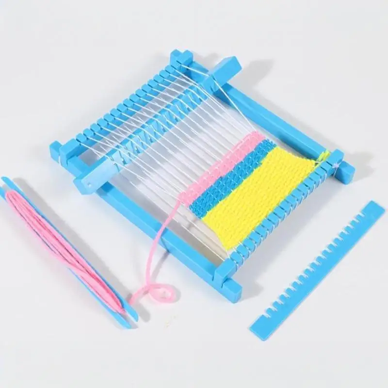 STEM DIY Weaving Loom Kit Educational Handmade Weaving Craft Set for Kids Develop Creativity Imagination Ideal School Supply