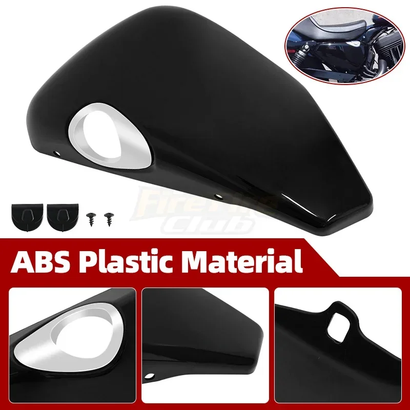 Motorrad zubehör rechte Schutz abdeckung schwarze Batterie verkleidung für Harley Sportster 2014 xl-up