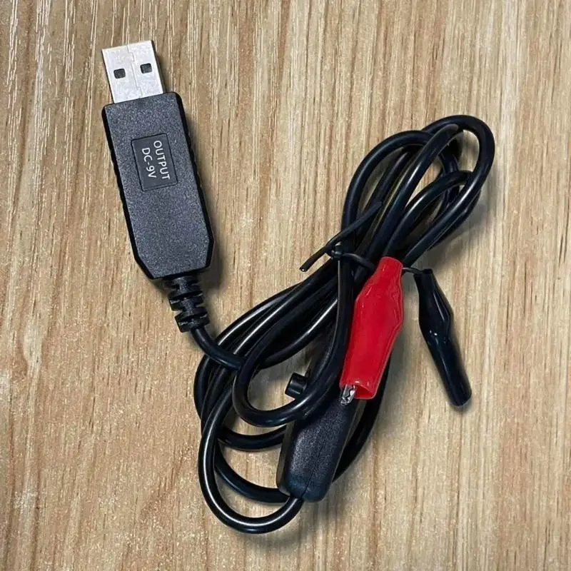 066A USB 5V2A إلى 9V التمساح المزدوج كابل تزويد الطاقة لأجهزة التوجيه وكاميرات الأمان سلك الاتصال