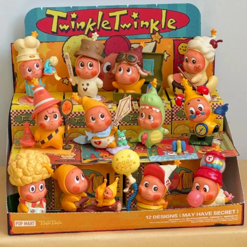 POPMART 123 وميض وميض سلسلة صندوق أعمى يكون ليتل ستار Kawaii ديكور الإبداعية صندوق غامض العصرية مفاجأة دمية الفتيات الهدايا #2