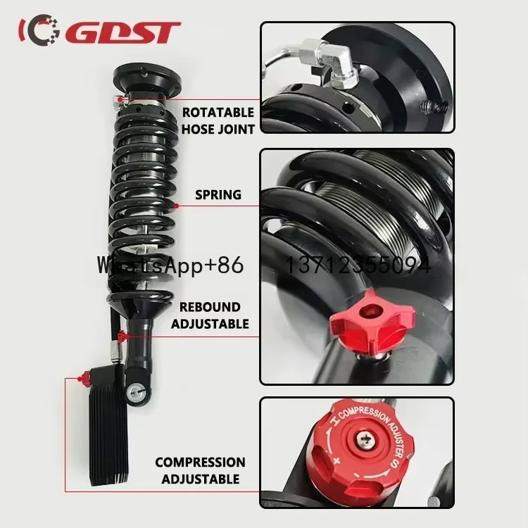 GDST 4X4 Offroad Adjustable Coilover Shock Absorber For Isuzu Truck Chassis Shock Absorber