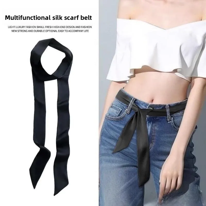 

Women's Scarf Waist Belt Denim Skirt Decorative Accory Trendy Girl Pants Belt Spring 2026 Fly Blue Valley Brand