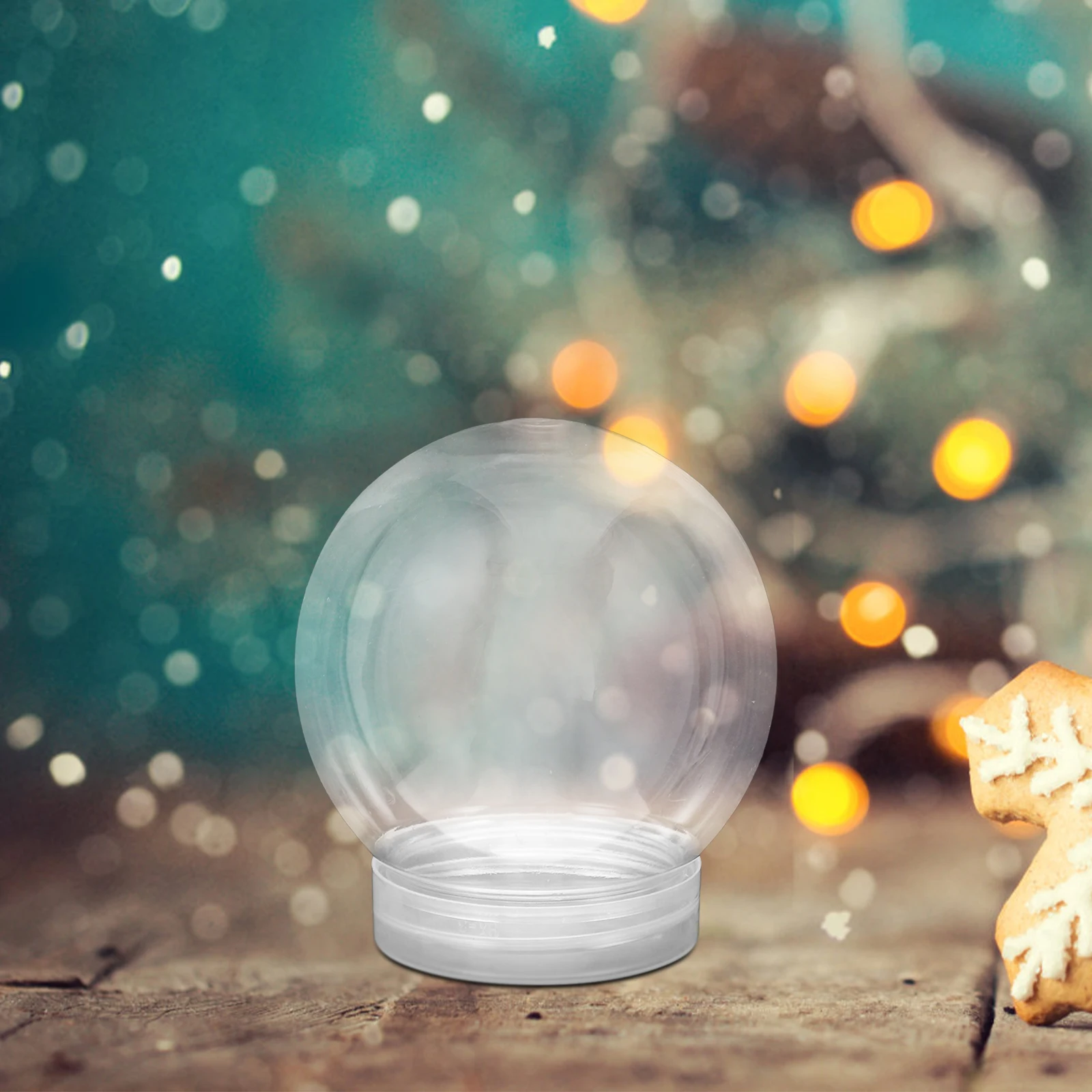 

12 Pcs Dust-proof Candy Bottle Snow Globe Plastic Simply Craft Making with Screw off Caps