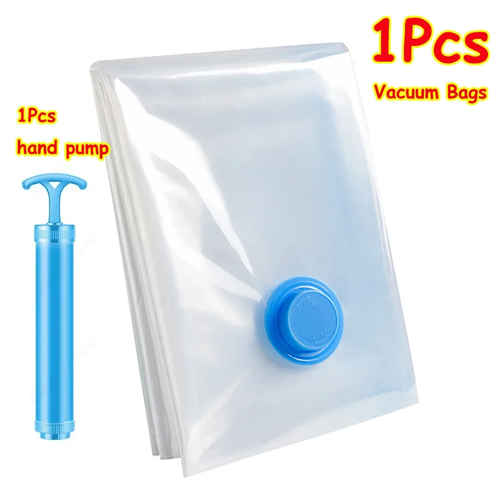 1-24Pcs Vakuum Lagerung Taschen Vakuum Dichtung Beutel Wiederverwendbare Platzsparende Taschen Falten Komprimiert Organizer Tasche Für Kleidung bettwäsche