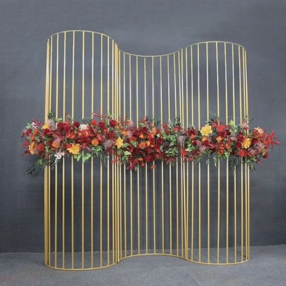 

wedding event backgrout arch flower frame-5pcs gold