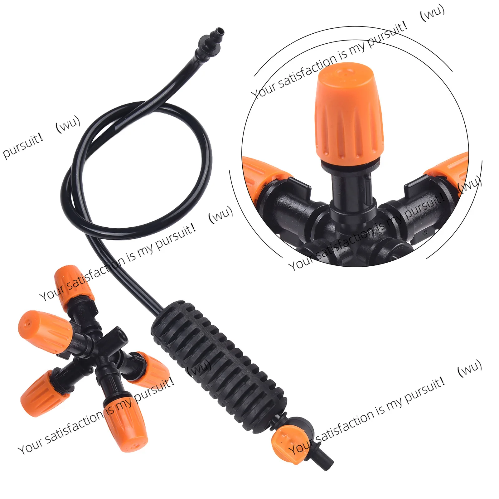 Drip irrigation hanging atomizing nozzle, adjustable 5-way garden irrigation atomizing watering supplies