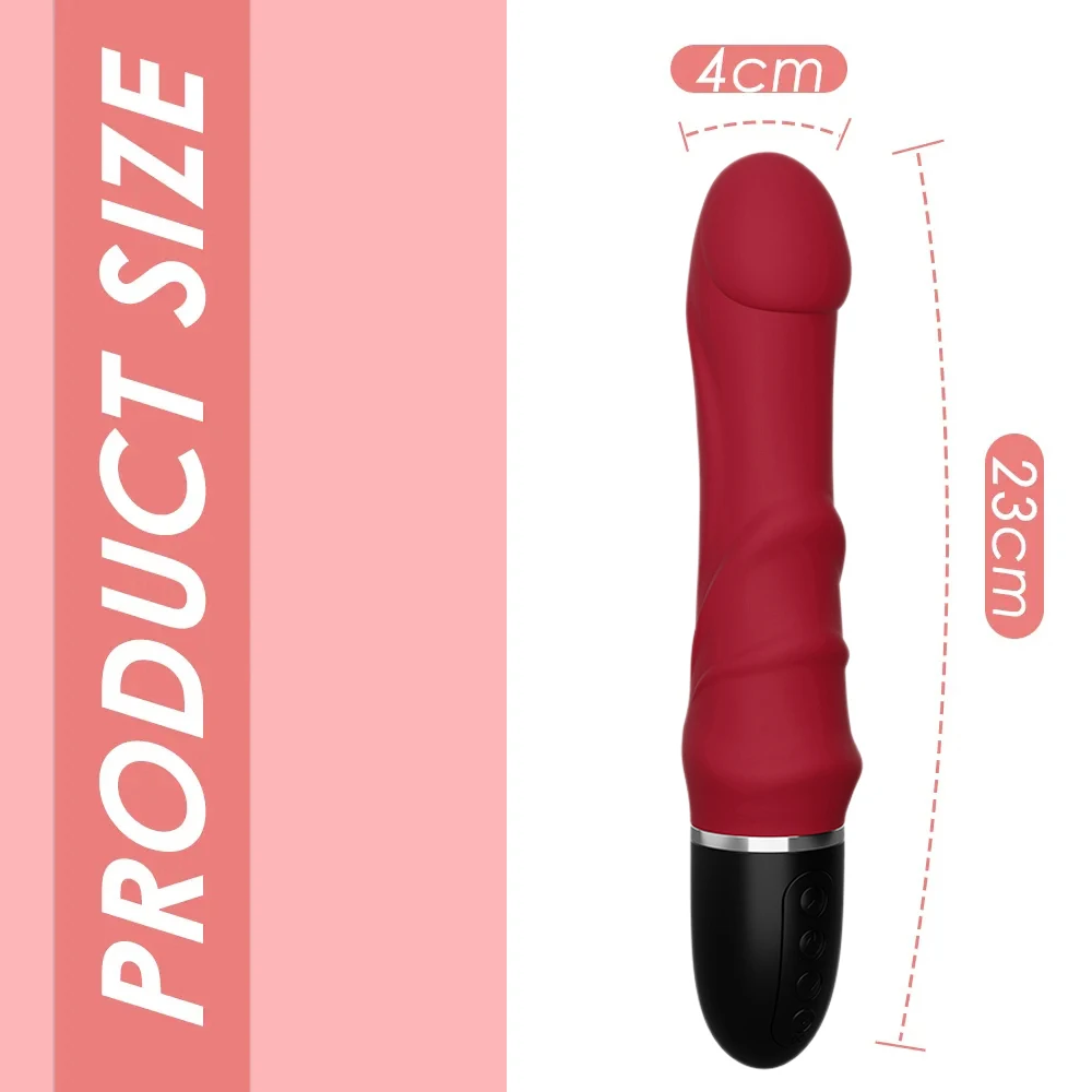 10 Modes Vibrator Soft Silicone Dildo Realistic Penis Strong Motor G-spot Clitoral Stimulator Female Masturbator Adult Sex Toys