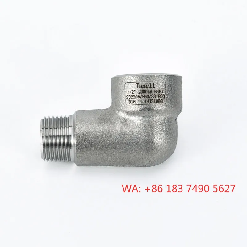 2205 inner and outer wire elbow 140KG forged F60 high pressure 2000LB thick duplex steel F51