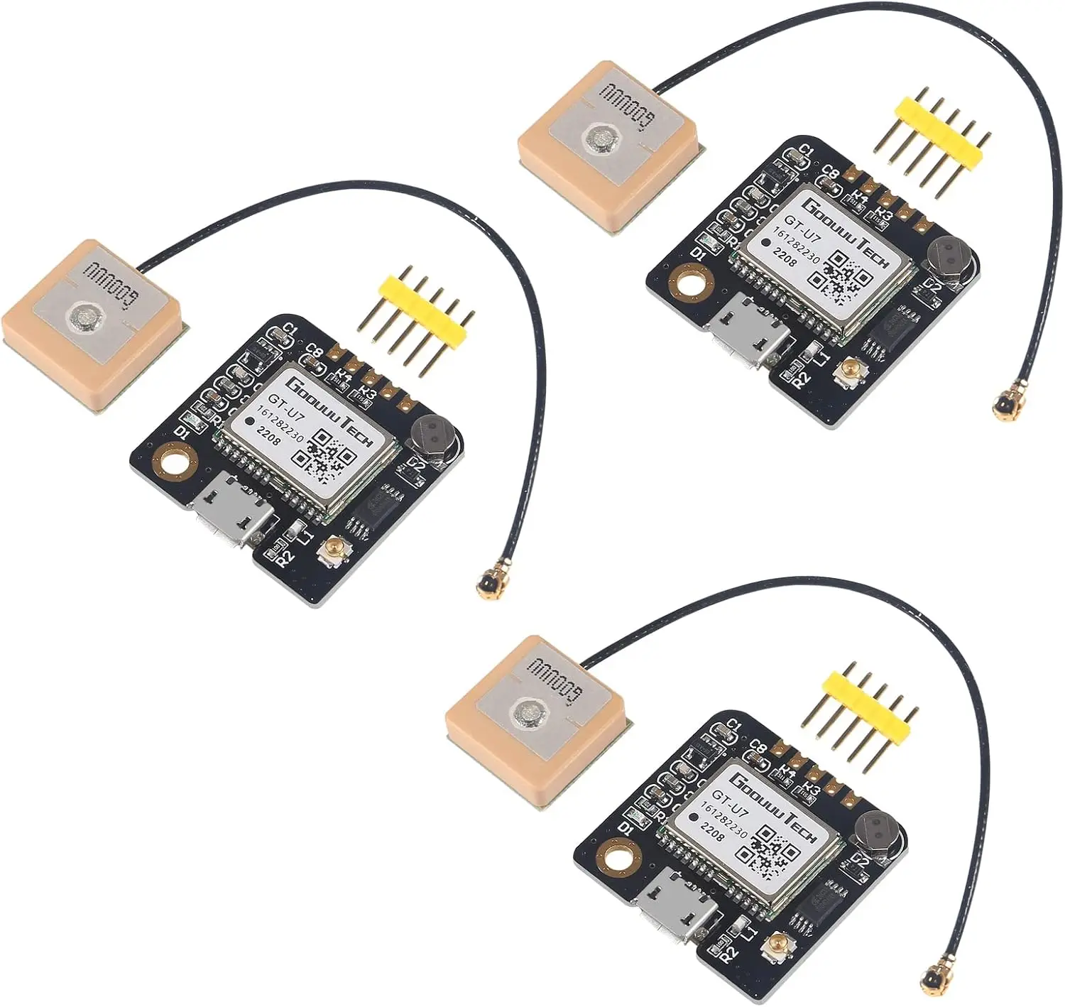

3 шт. GPS-модуль GT-U7 для NEO-6M STM32, высокоточный навигационный приемник малой мощности