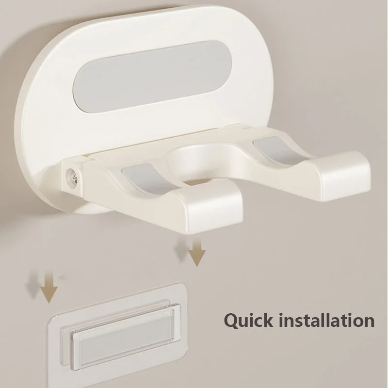 حامل مجفف الشعر، حامل مجفف الحائط، حامل فرد الشعر، صندوق منظم، حامل منفاخ المرحاض، ملحقات الحمام