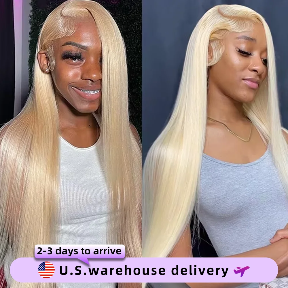 

280 Density 13x6 Hd Lace Front Human Hair Wig 613 Honey Blonde Straight Human Hair Wigs 30 40Inch Transparent Lace Frontal Wigs