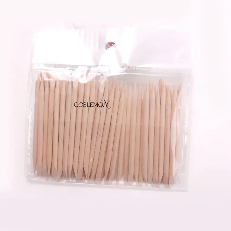 100 pz/set unghie legno Manicure Stick multifunzionale doppia testa Manicure dettaglio correttore smalto per unghie rimozione arte punteggiatura strumenti