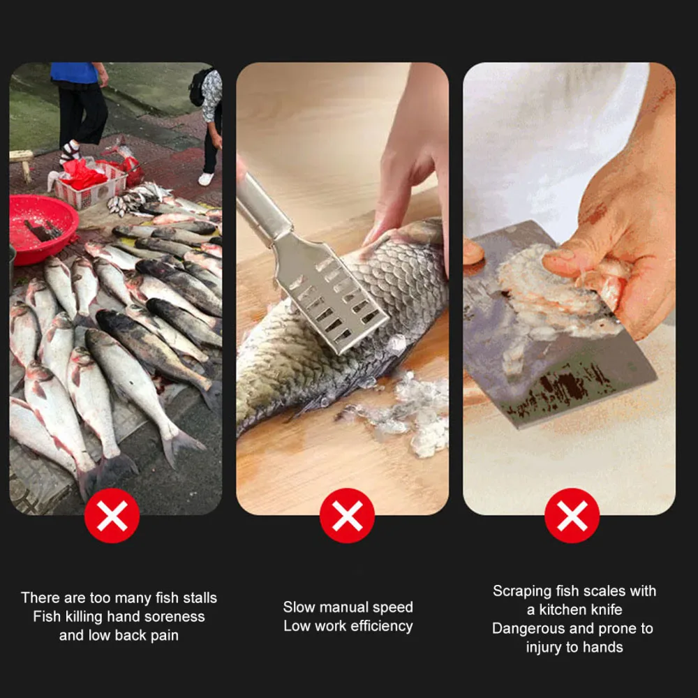 Herramientas para mariscos, limpiador de pescado, escalador de pescado, raspador de pescado inalámbrico, limpiador, escalador de pescado eléctrico portátil inalámbrico