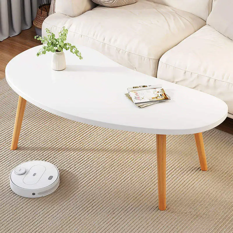 Living Room Wooden Table , Coffee Shop Fashion Sintered Stone Modern Round Coffee Table