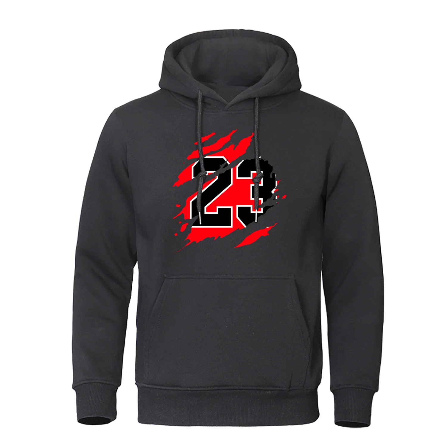 

Autumn And Winter Classic Jersey Pattern 23 Printing Hoodie For Men Outdoor Fashion Hip Hop Loose Crew Neck Men's Sweatshirt Top