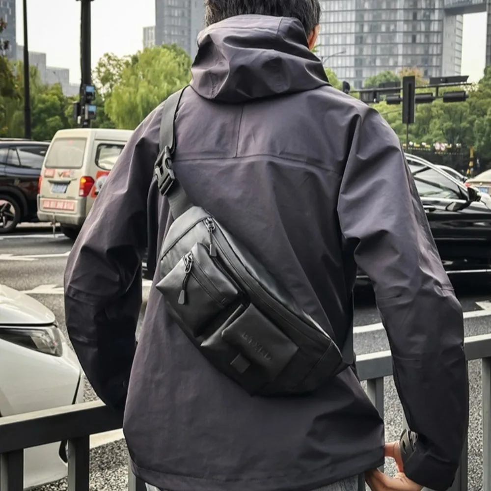 

Fashion Multi-function Men Chest Bag Lightweight Solid Color Running Waist Bags Belt Bag Large Capacity Sports Phone Bag Women