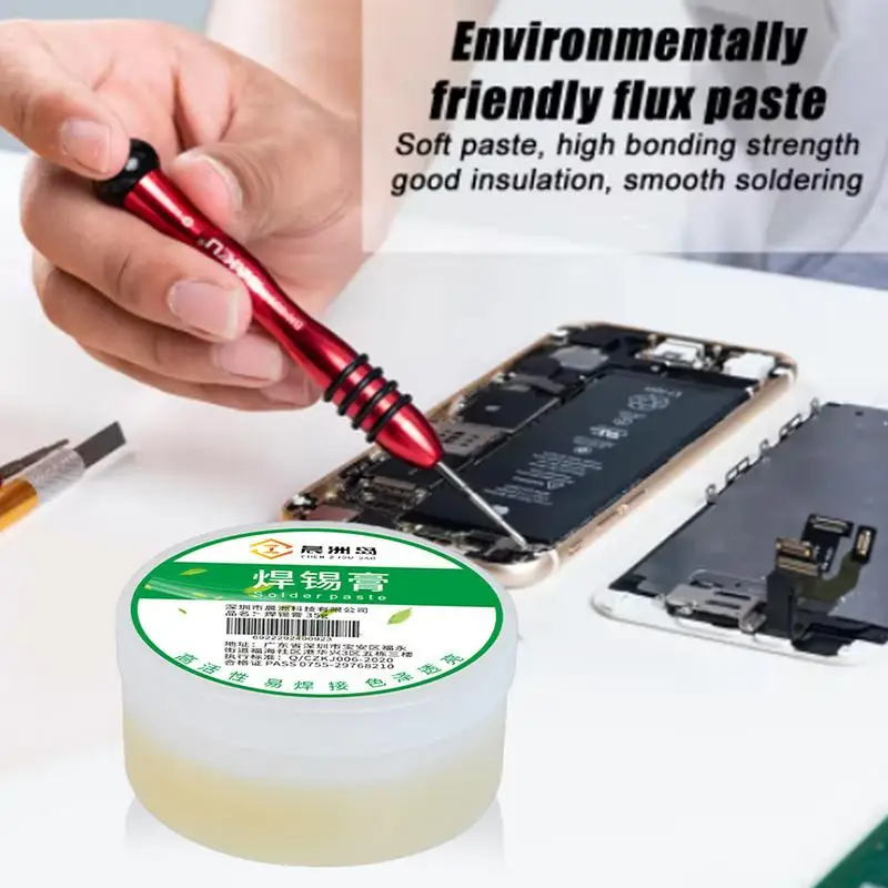 Solder Paste For Electronics Solder Paste In Jar No Goopy Safe Clean Residues Paste Rosin Paste Soldering Flux For Soldering