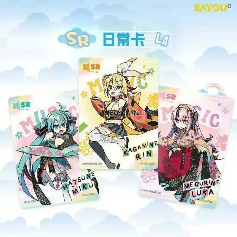 KAYOU Genuine Hatsune Miku Card Animation Charm Pack Shining Superstar Party Show Cards CR OR UTR Rare Anime Collection Card Toy view 5