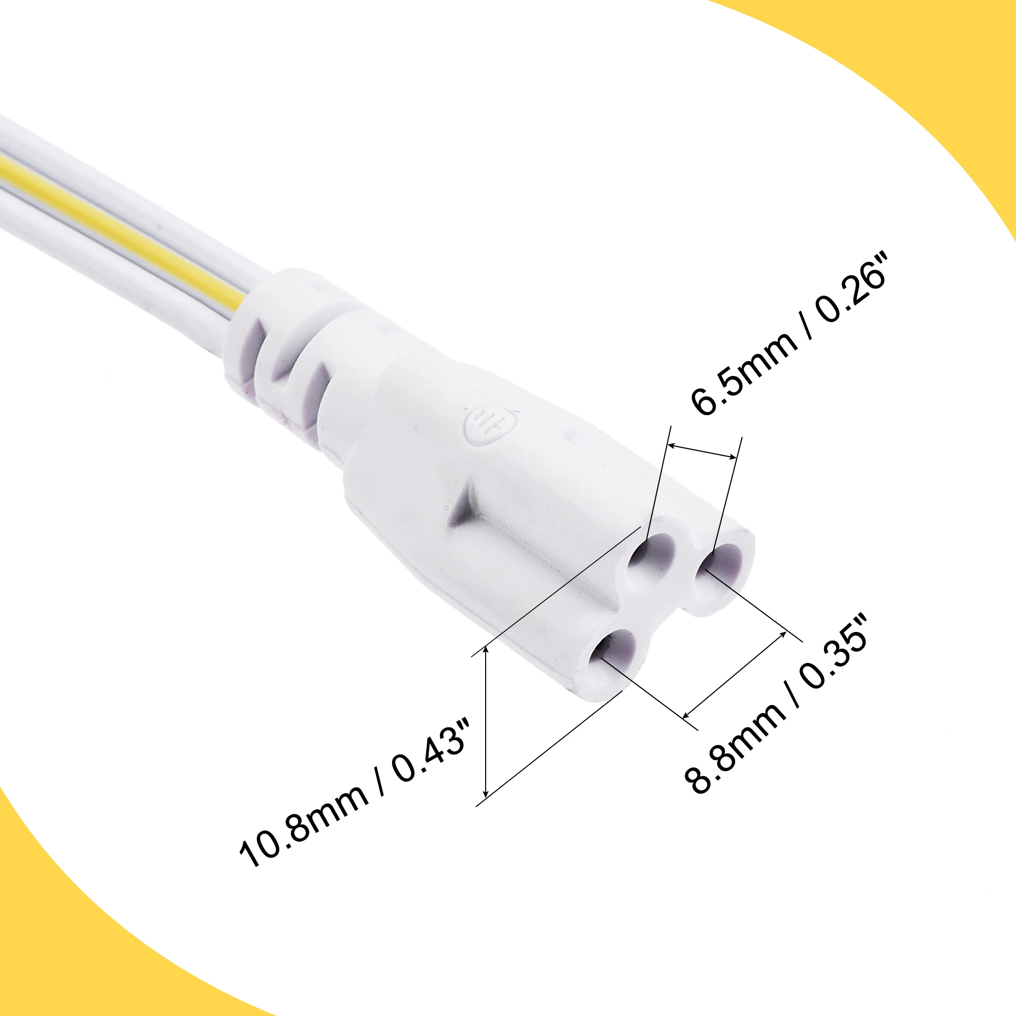 2/4Pcs T4 T5 T8 Double End 3Pin LED Tube Connector Cable Wire T4 T5 T8 Extension Cord For Integrated LED Fluorescent Light Tube