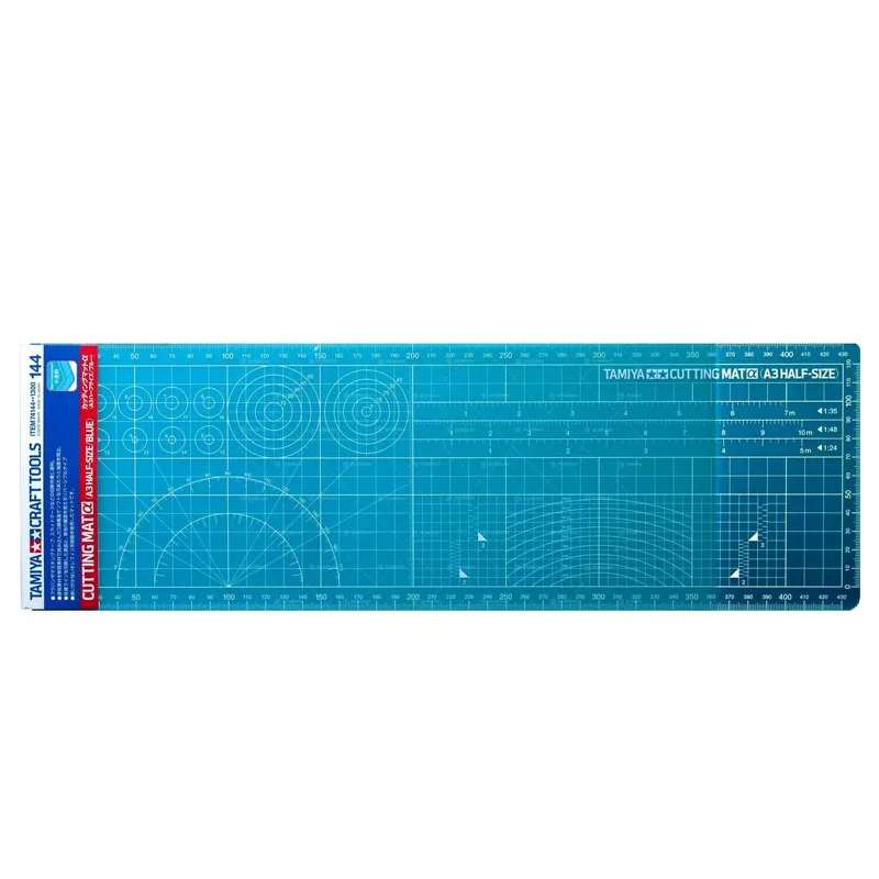 

TAMIYA 74144 Cutting Mat A3 Half-Size 145*450*2mm Semi Transparent Blue Cutting Pad Board Hobby Craft Tools Model Kit Accessory