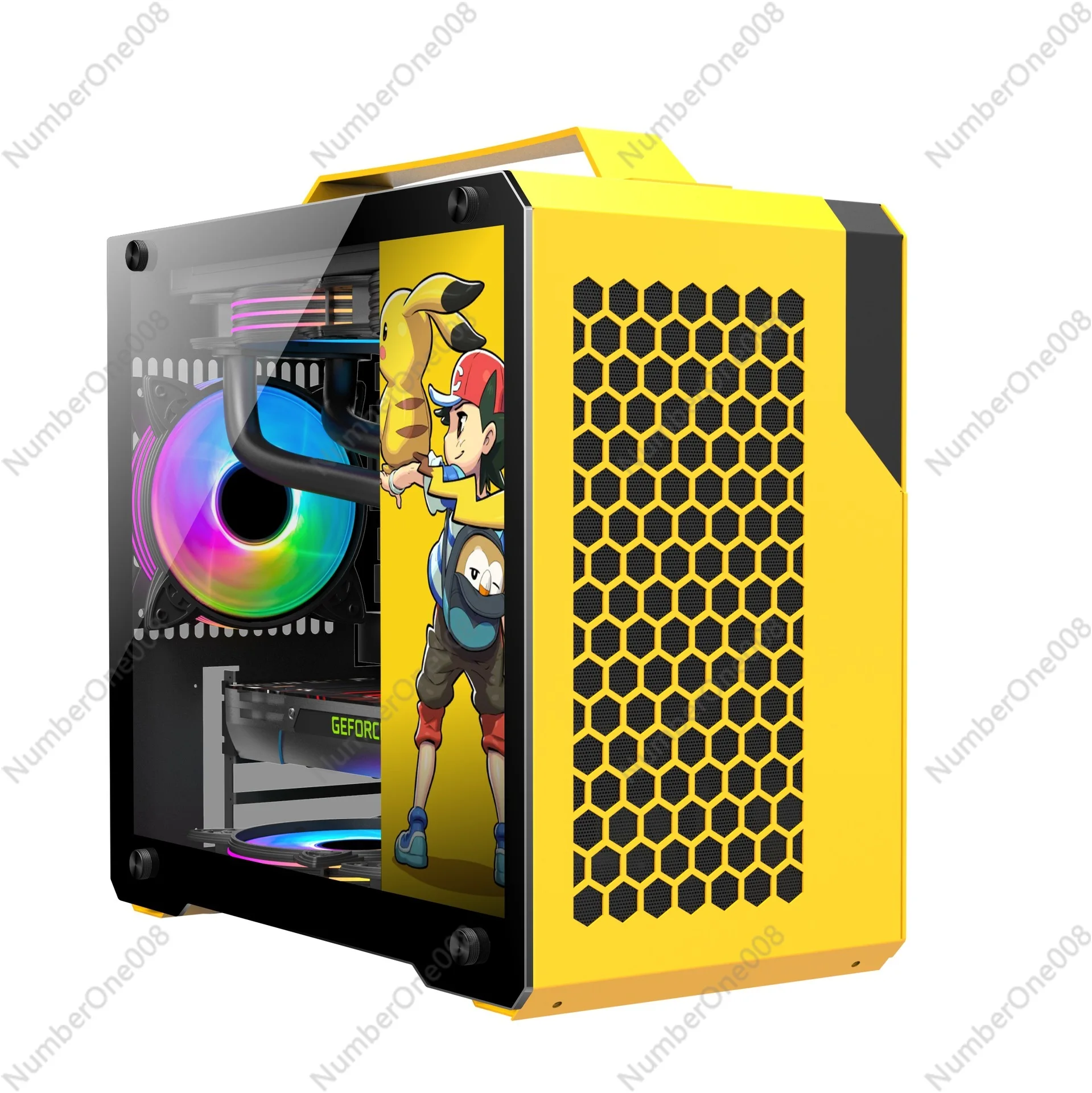 

Computer case matx240 water-cooled air-cooled desktop computer host case portable mini aluminum case