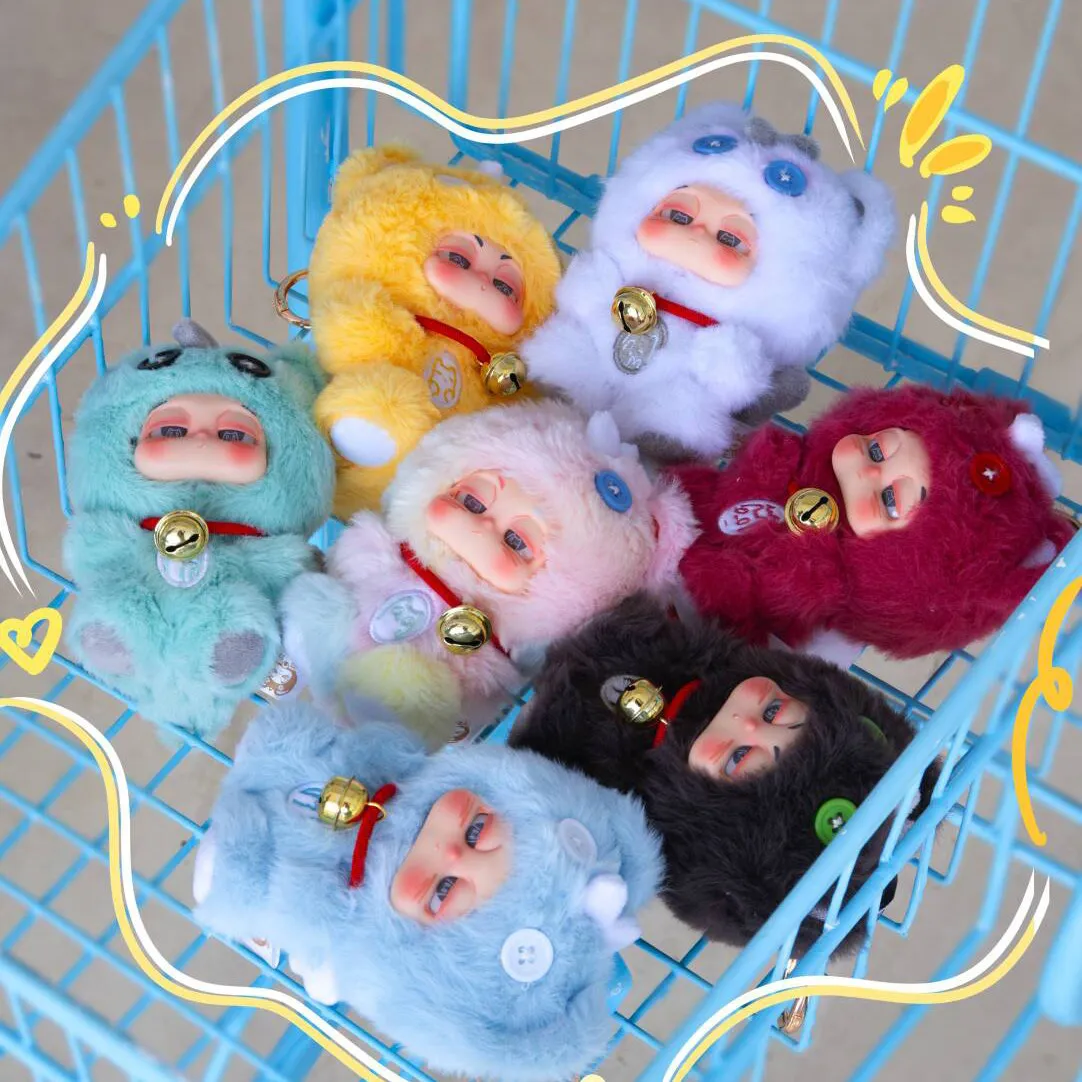 

Коллекционная виниловая плюшевая игрушка-брелок Derpkid Dragon Catcher в слепой коробке, мультяшная кукла-подвеска, сюрприз-подарок