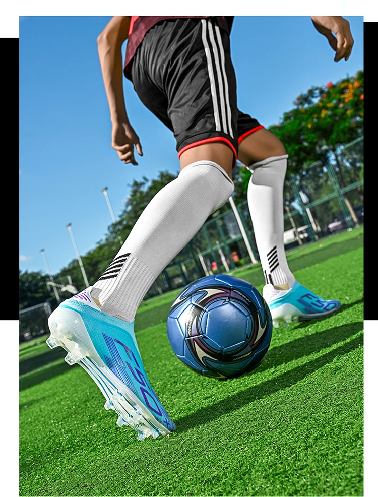 Neue Herren-Fußballschuhe Rutschfeste Sneakers Trainingsschuhe Bestseller Fußballstiefel Leichte Hochwertige Rasenplatzschuhe Mittelhohe Outdoor-Schuhe – Detail 12