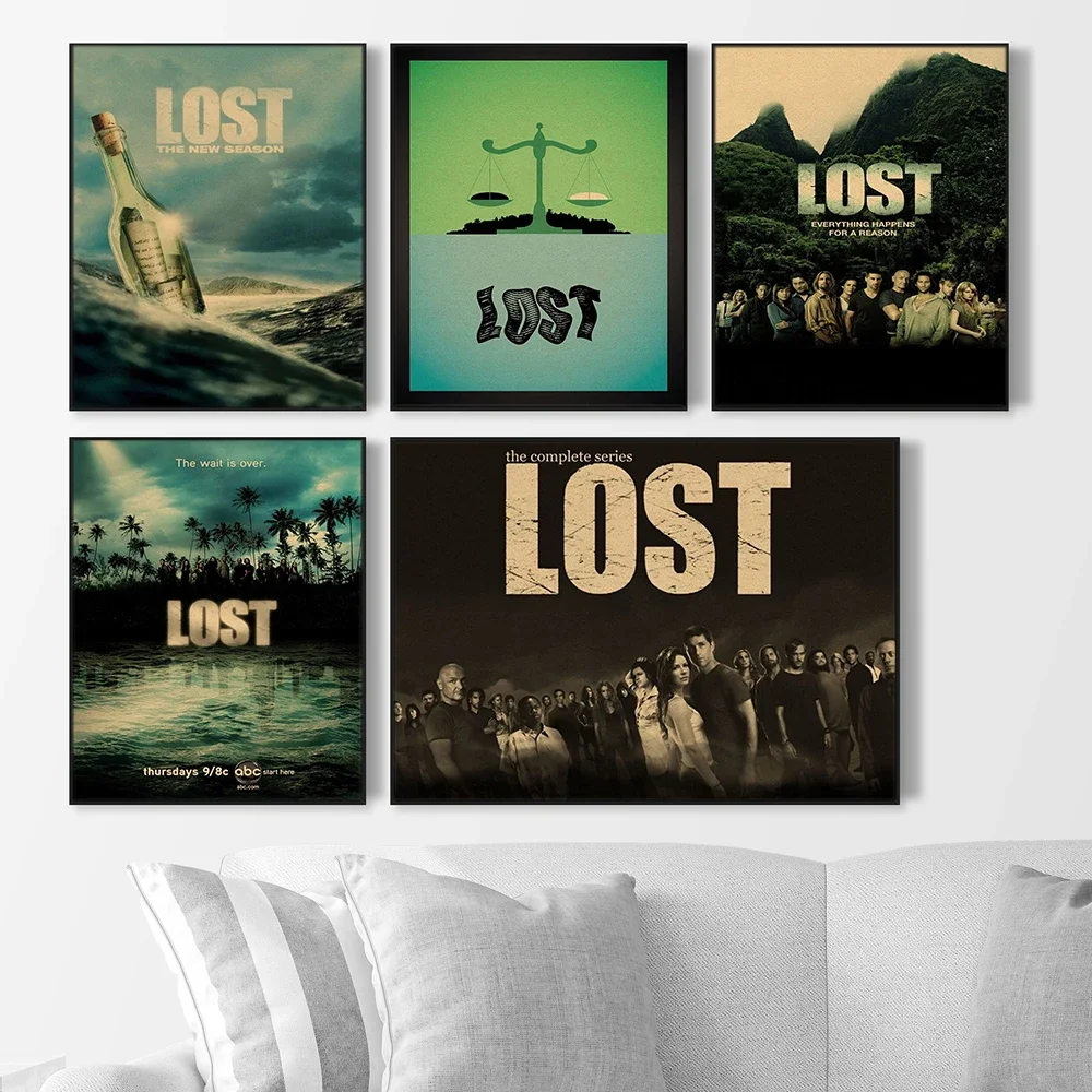 Lost TV Series Retro Poster Collection Abstract Wall Art Prints Modern Canvas Painting Living Room Nordic Home Decor Pictures