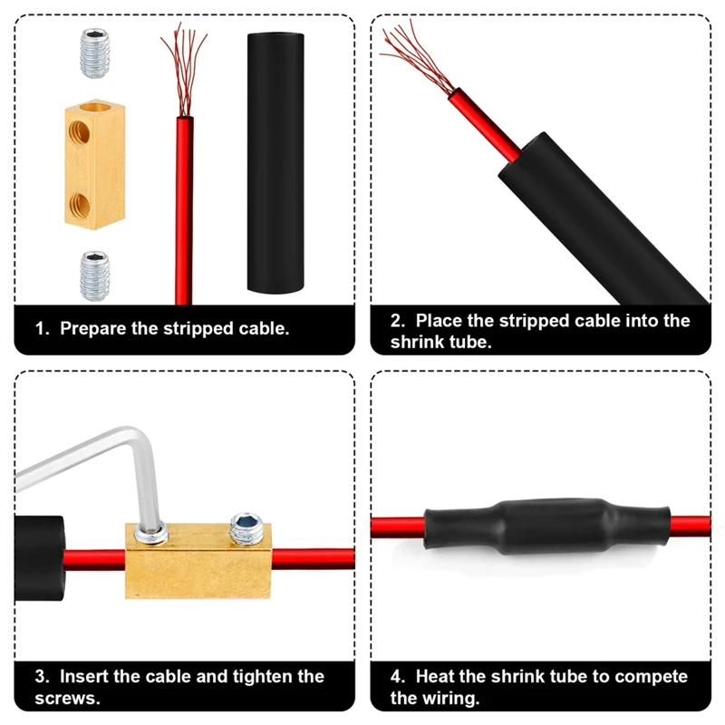 8 AWG Wire Connectors,20Amp Wire Splicing Kit Quick Connection Terminal Yellow Circuit Terminals For Electronic Industry