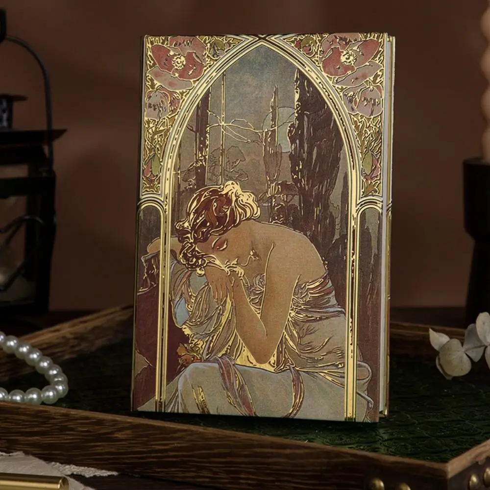 Oil Painting Series Retro Hardcover Notebooks Exquisite Classic Design Retro Notebook Creative Hot Stamping