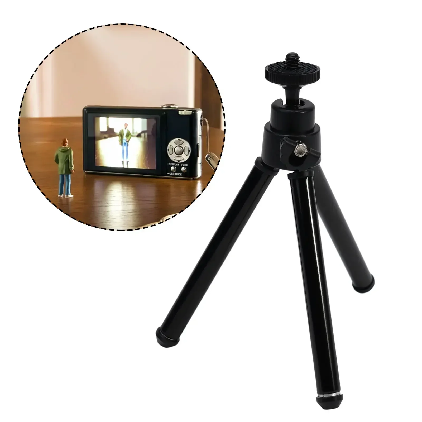 Mini Tripod Stand For Projector Camera And Mobile Phone Sturdy Construction Provides Steady Support For Your Devices