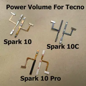 Bilashmart Tecno Spark 10 10C Pro Power Switch On Off Volume Mute Side Button Key Robbin Flex Cable