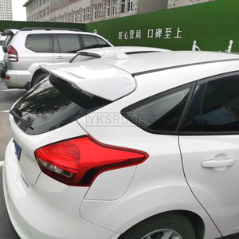 For Ford Focus Spoiler High Quality ABS Material Car Rear Wing Primer Color Rear Spoiler For Ford Focus Spoiler 2012-2018