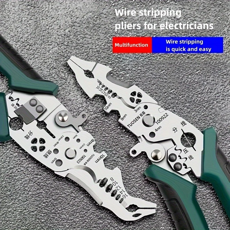 Hand Tools Wire Stripper Cutting Copper Wire Crimping Clamp Holding Pliers Squeegee Cutting Wire Pipe Electrician Plier