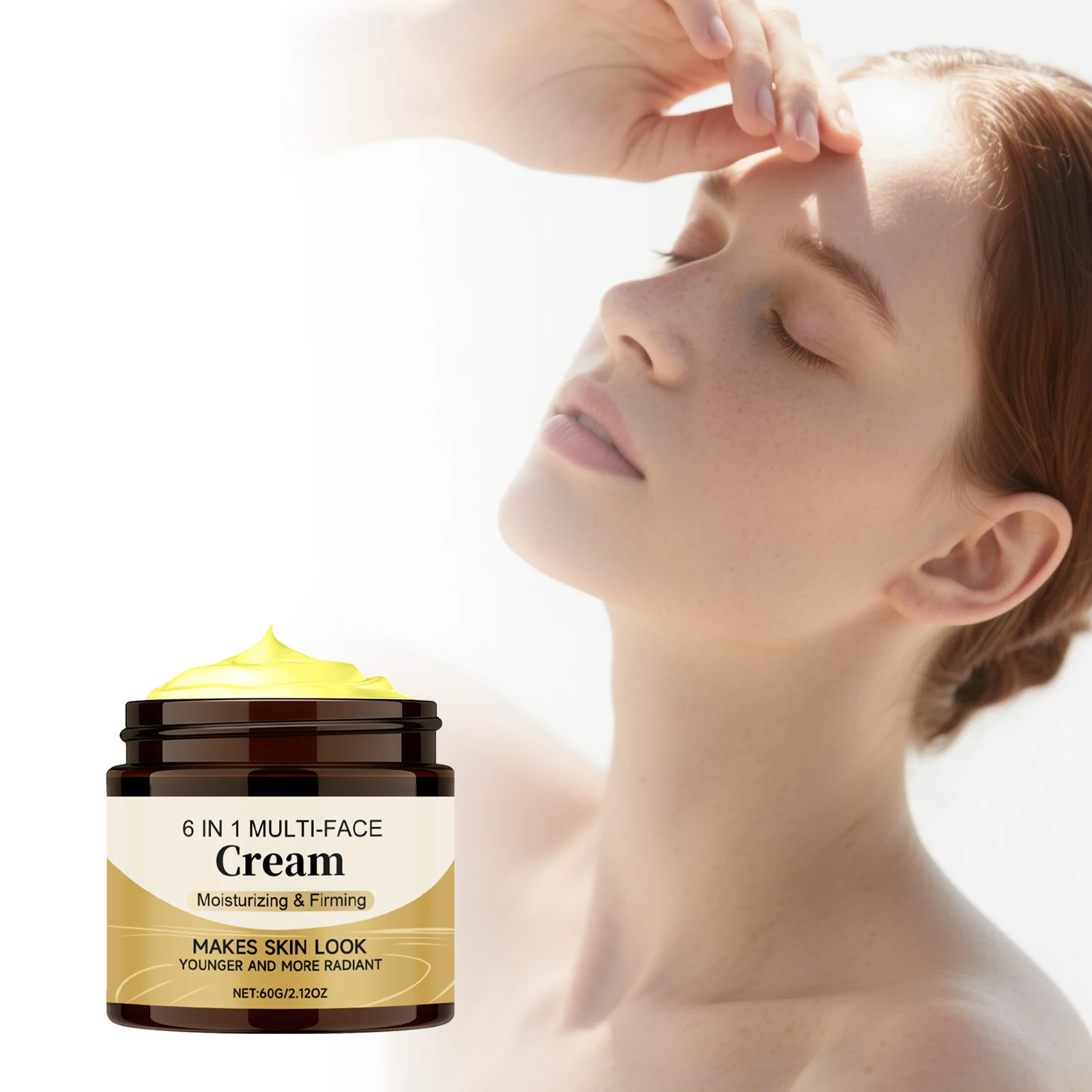 

6-in-1 Moisturizer – Lightweight, non-sticky, plumping & glowing daily cream