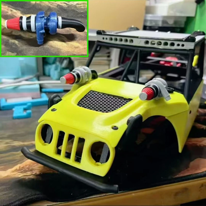 

Simulation Model Toy Car Front Turbocharged Engine Decoration for 1/10 RC Crawler Car VP OPTIC H10 KIT Parts