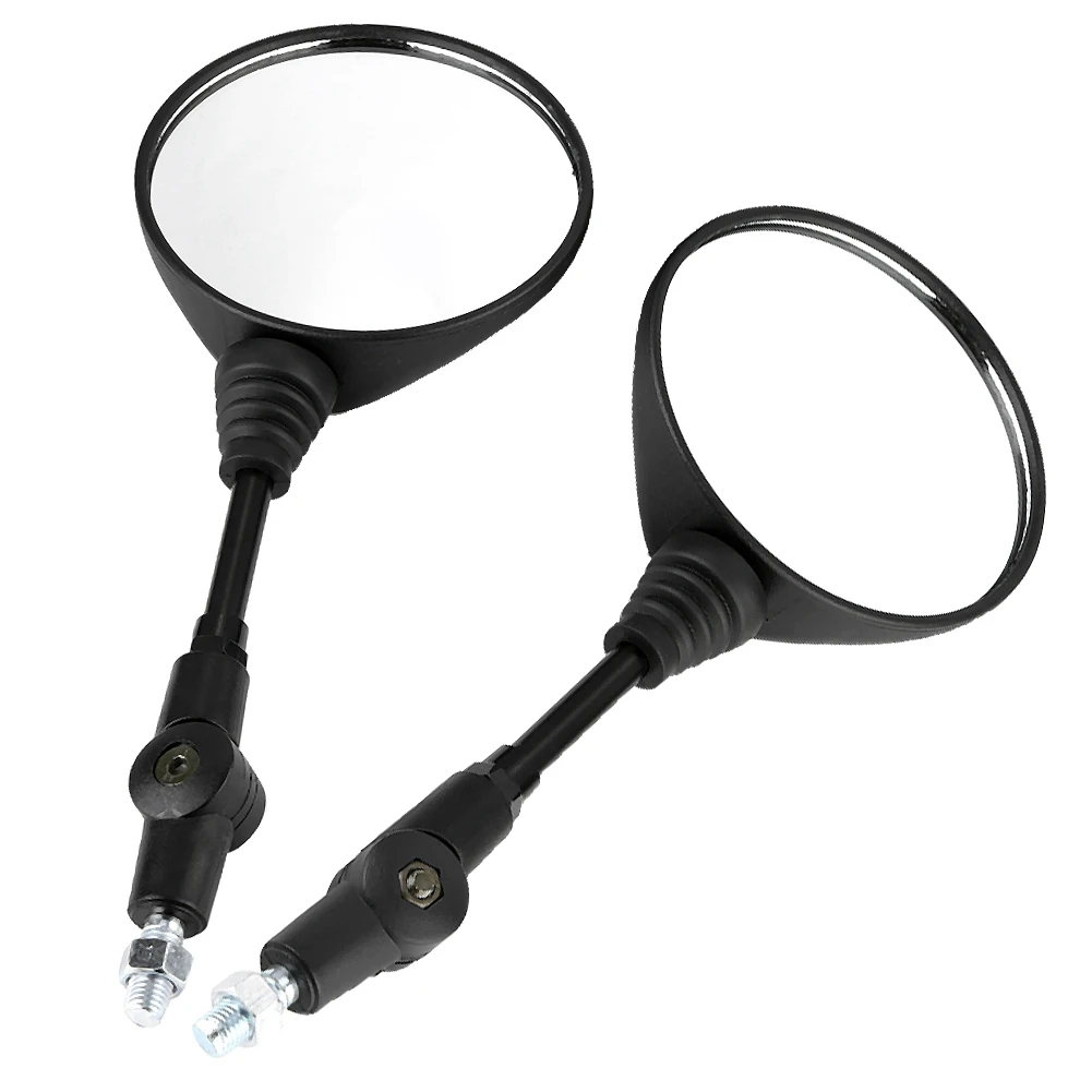 2Pcs Motorcycle Modified Folding Rearview Mirror Round Side Mirrors for Kawasaki KLX250 KL250 Motorcycle Rearview Mirror