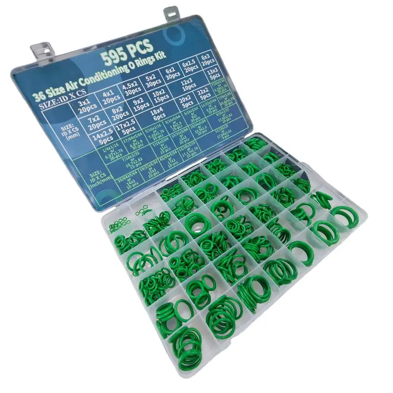 595/1020 Pz Gomma Nitrilica O Rings Kit Automotive AC Idraulico Rubinetto Guarnizioni Auto Aria Condizionata Compressore Guarnizioni O-Ring
