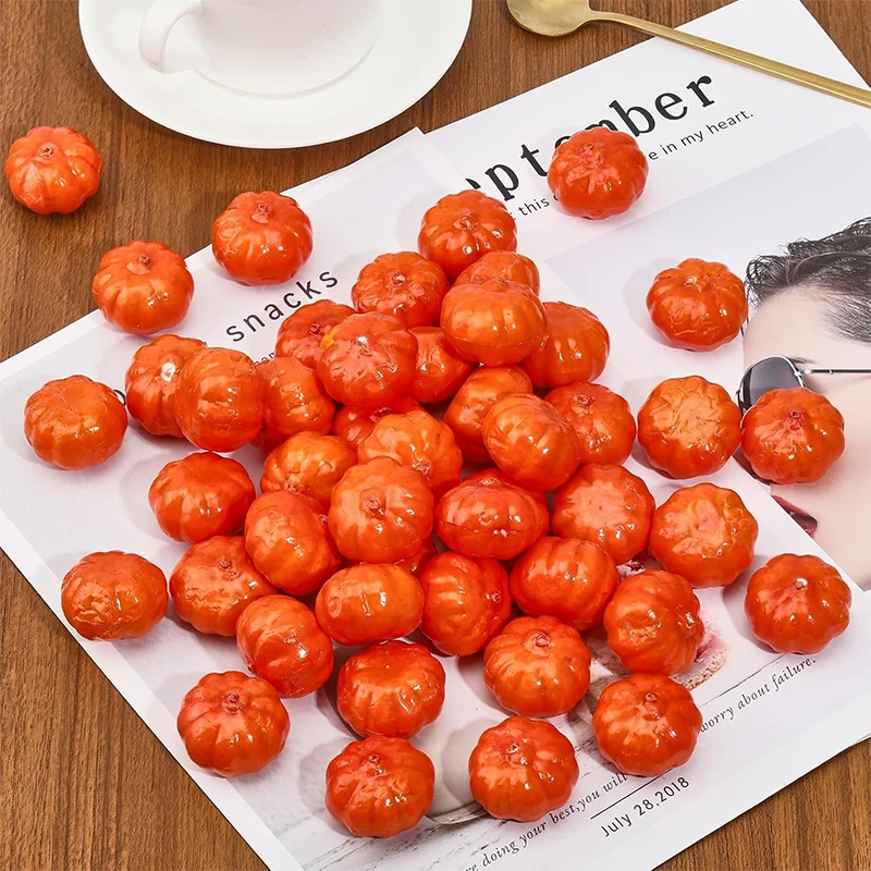 20/30 個ミニカボチャプラスチック人工野菜収穫秋パーティ - Home Decor Center のレビューと価格